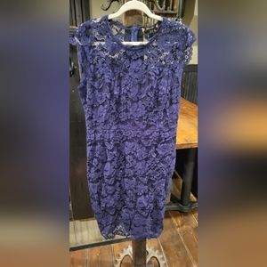 NWT purple black lace dress xl